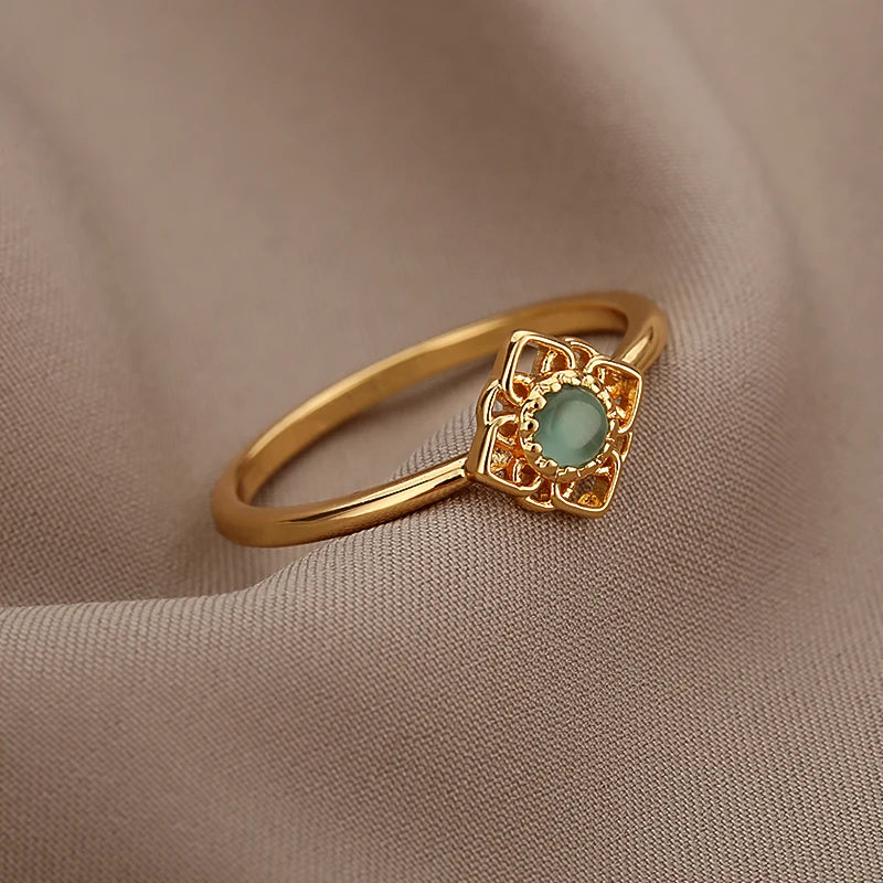 Opal Sun Ring