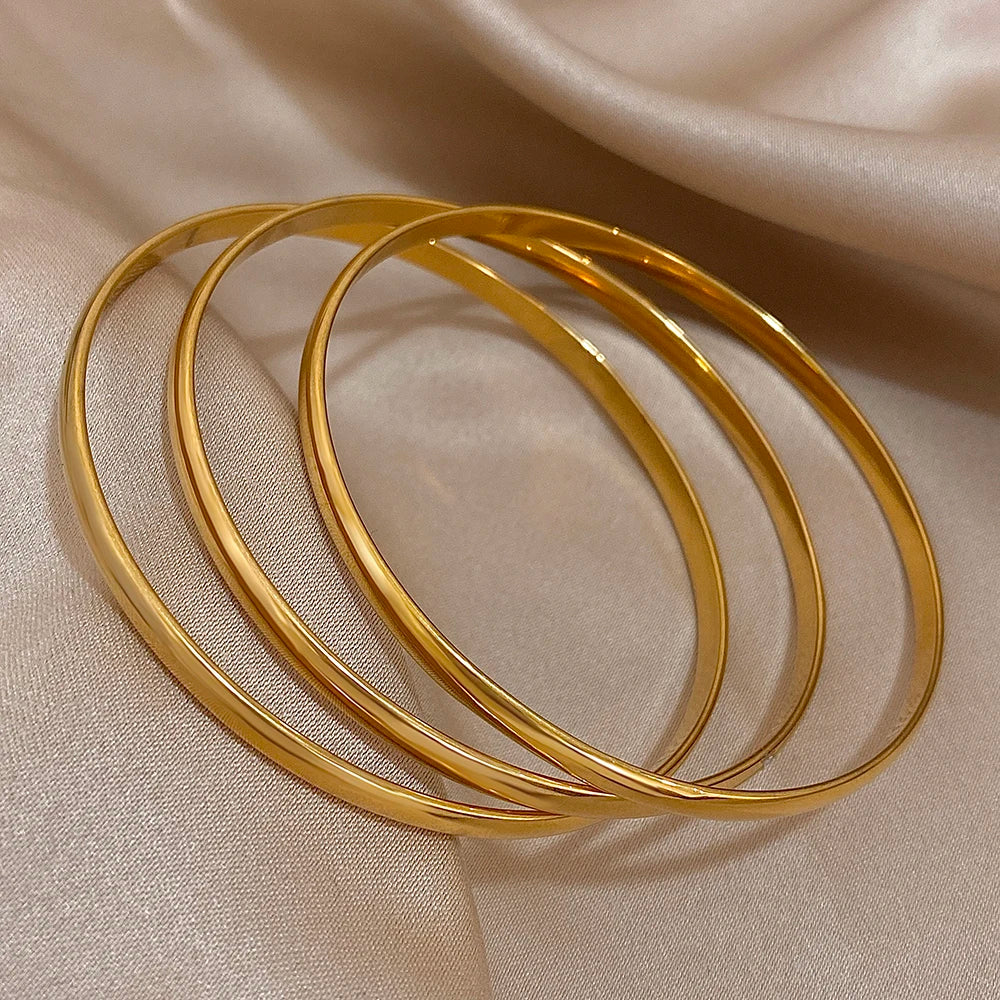3pcs Gold Minimalist Bangle Set