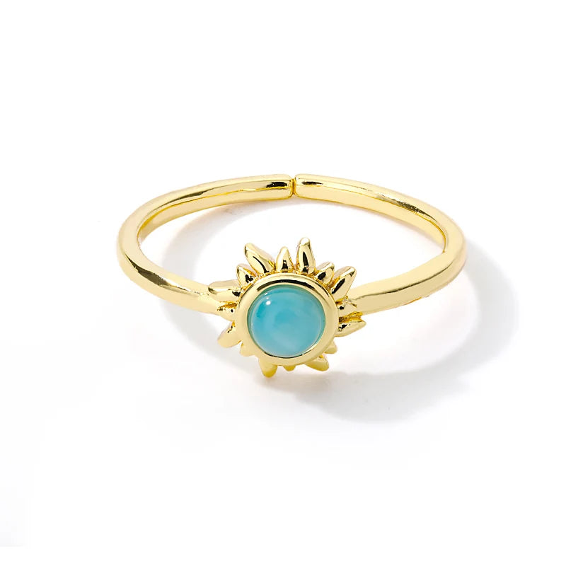 Opal Sun Ring