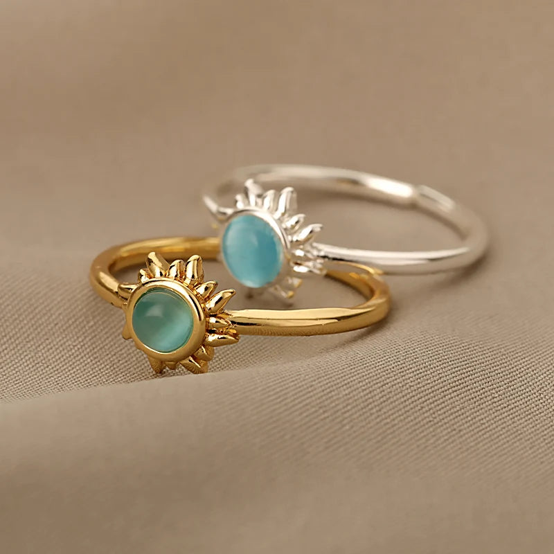 Opal Sun Ring