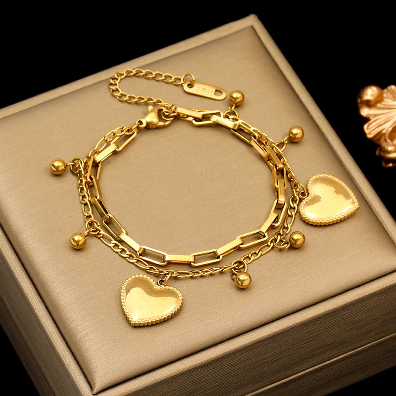 EILIECK Trendy Gold Twist Bangle