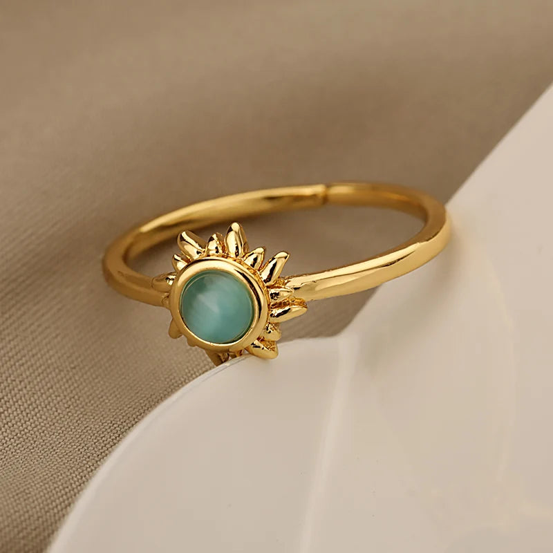 Opal Sun Ring