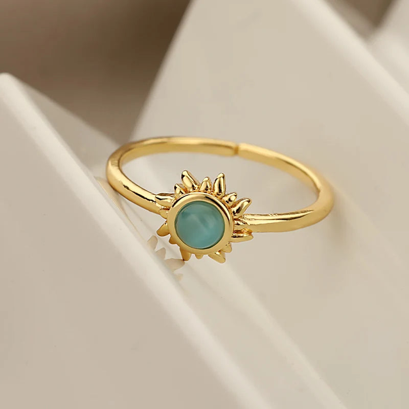 Opal Sun Ring