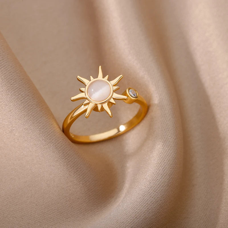 Opal Sun Ring