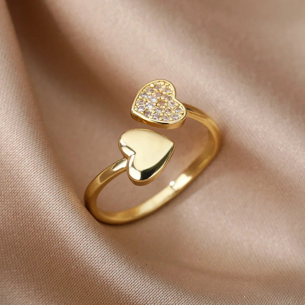 Zircon Heart Ring