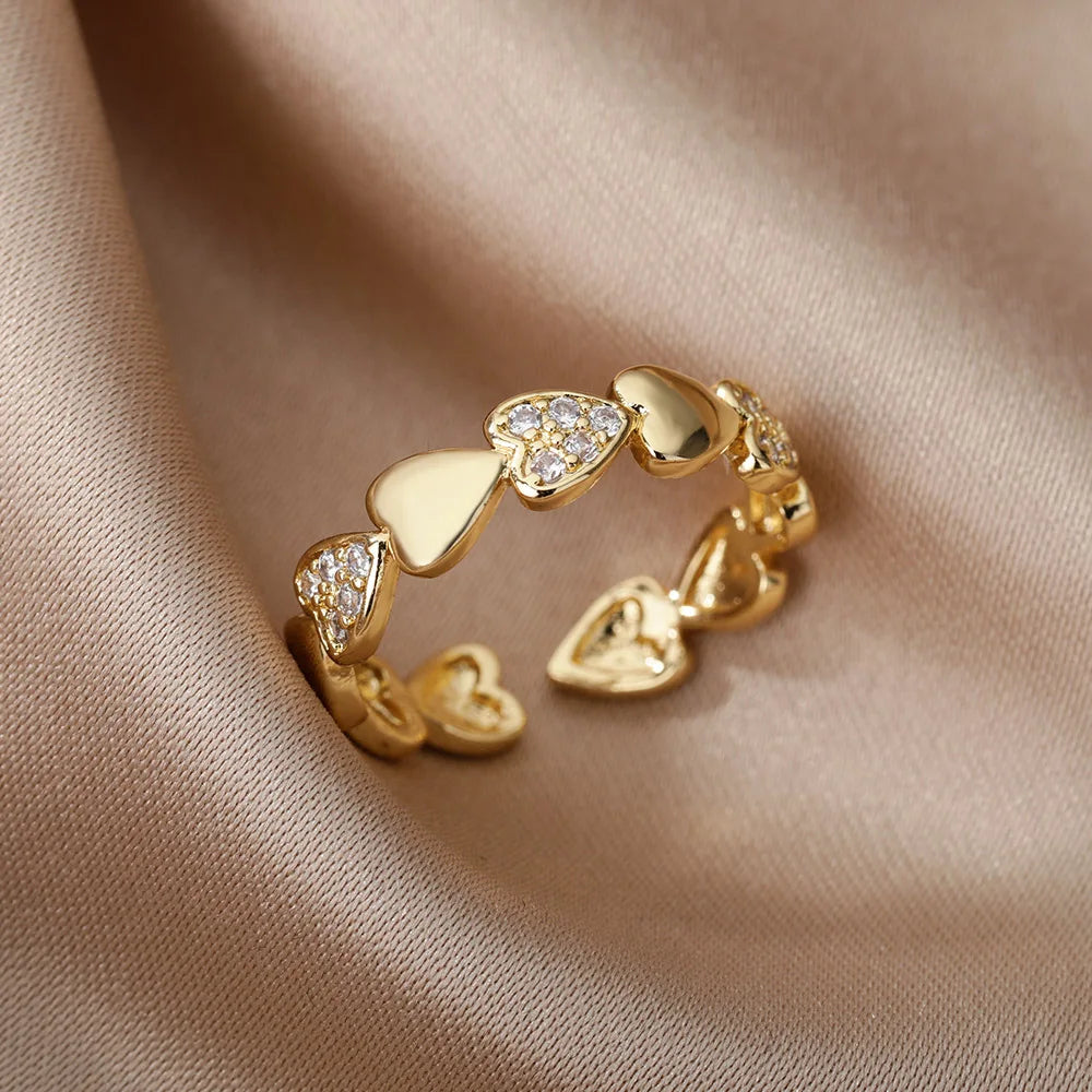Zircon Heart Ring